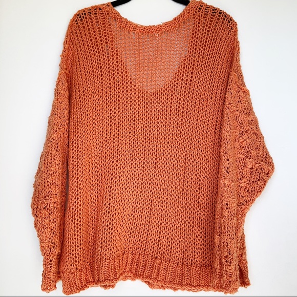NWT Free People Sunday Shore Sweater - Coral Sands - Picture 3 of 7